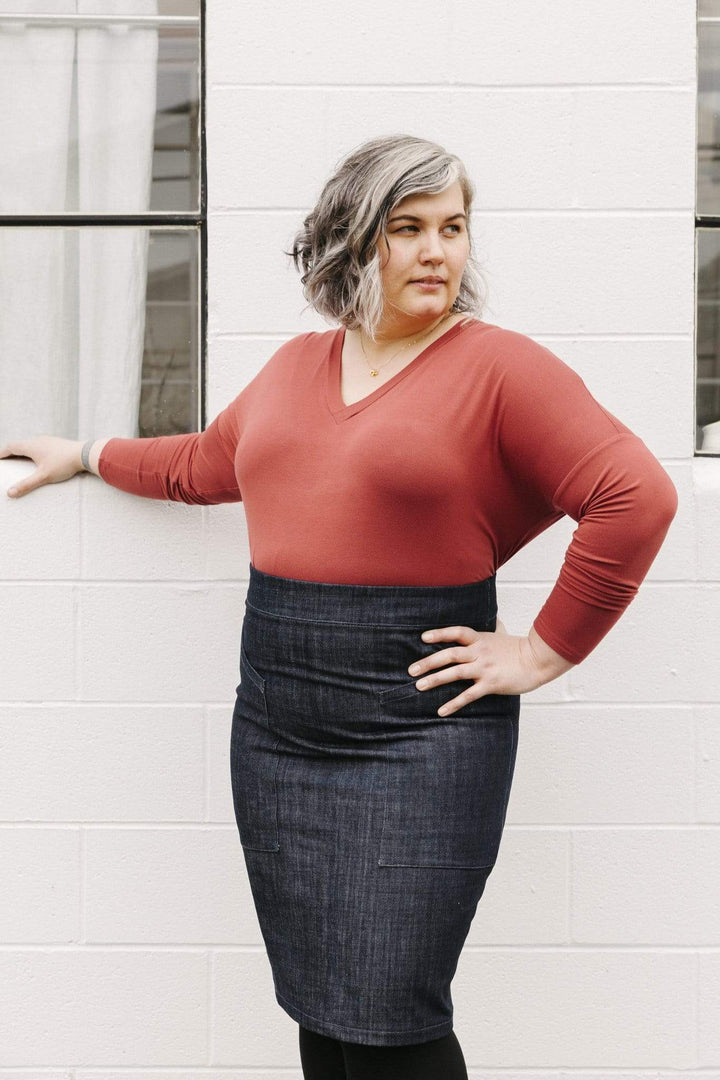 The Tabor V-Neck, Sew House Seven