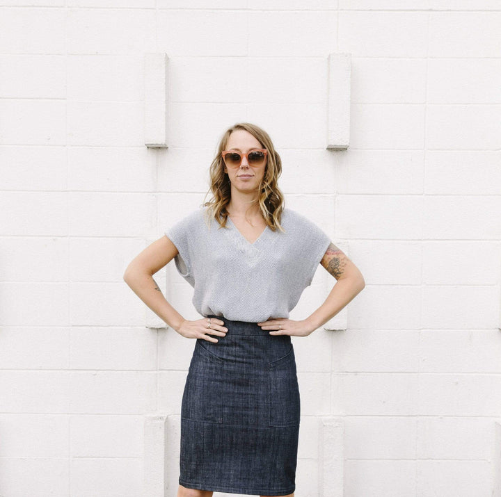 The Tabor V-Neck, Sew House Seven