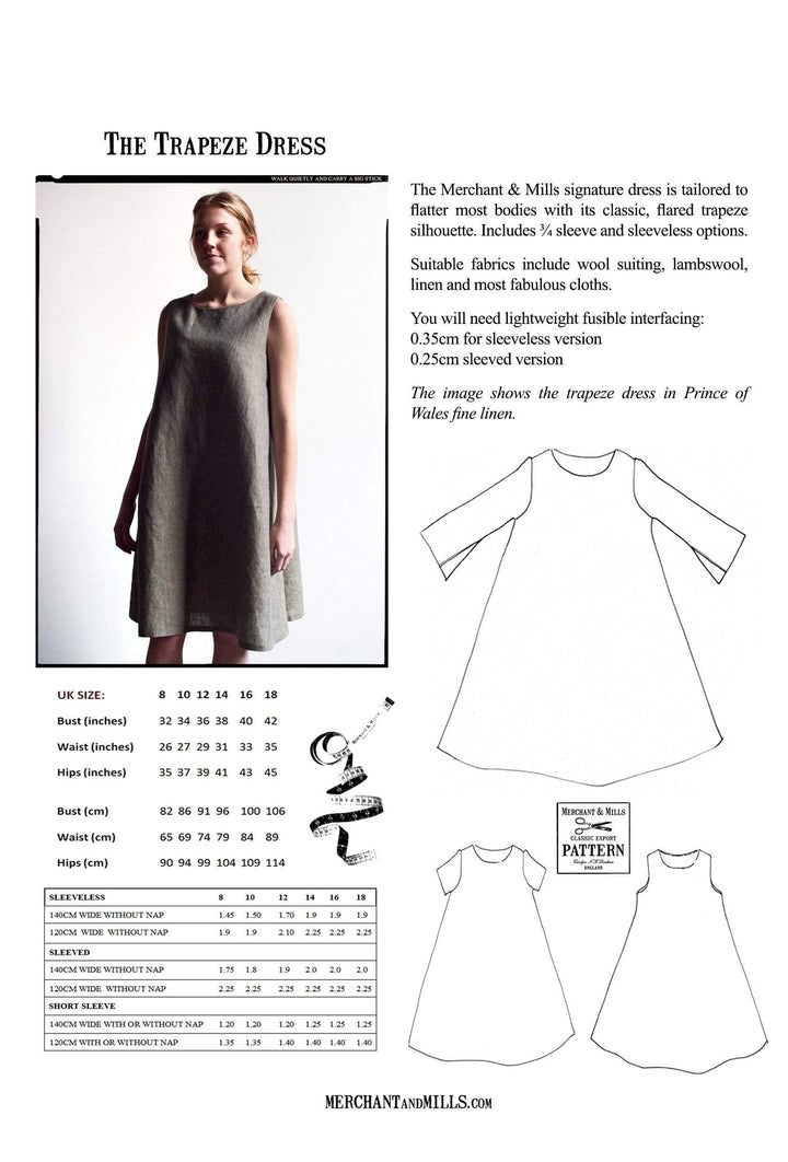 The Trapeze Dress, Merchant & Mills