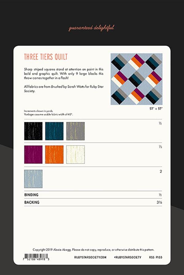 Three Tiers Quilt by Ruby Star Society