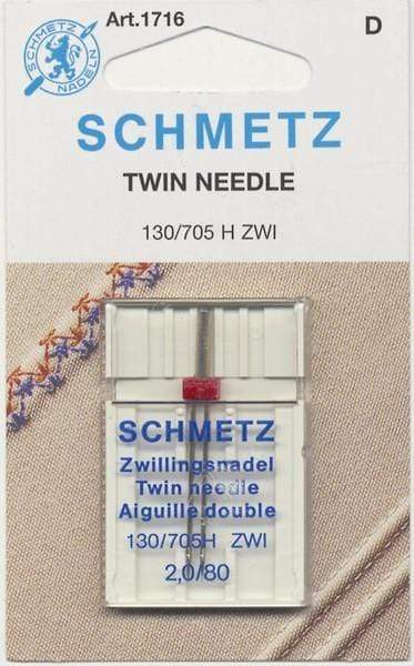 Twin 2.0/80 Sewing Machine Needle from Schmetz