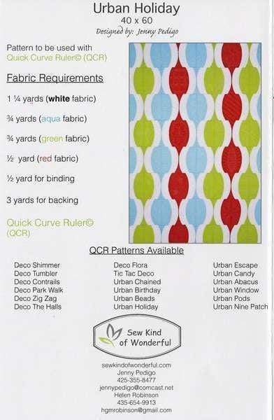 Urban Holiday, Sew Kind of Wonderful