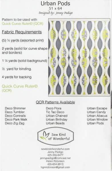 Urban Pods, Sew Kind of Wonderful