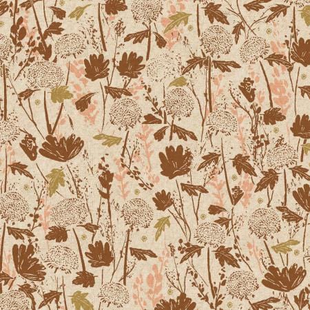 Wander Field in Clay - CANVAS - Summer Folk - Cotton + Steel