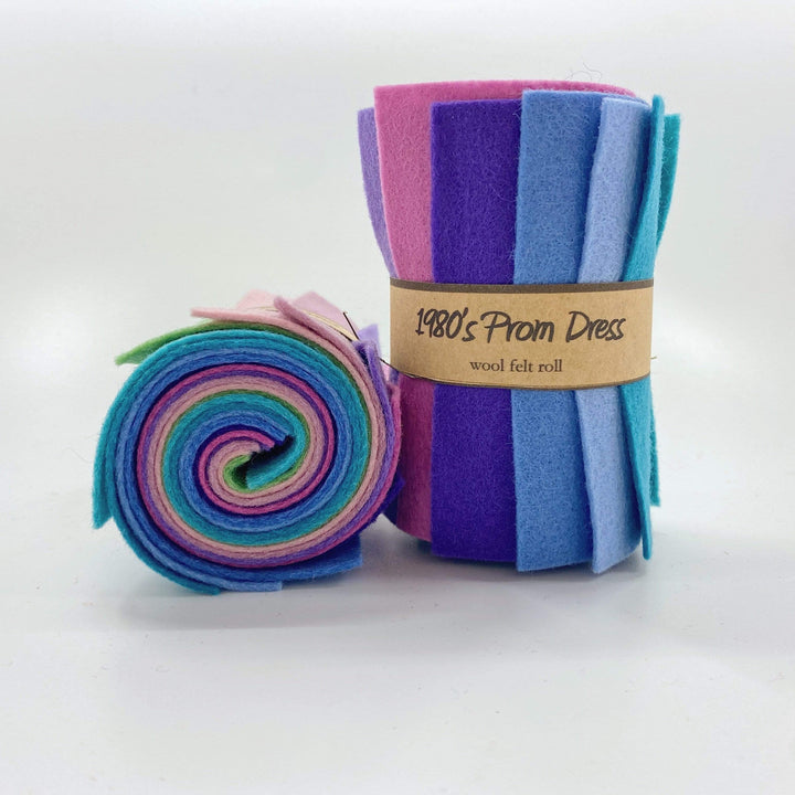 Wool Felt Roll ~ 1980's Prom Dress