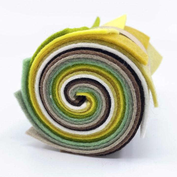 Wool Felt Roll ~ Botanical