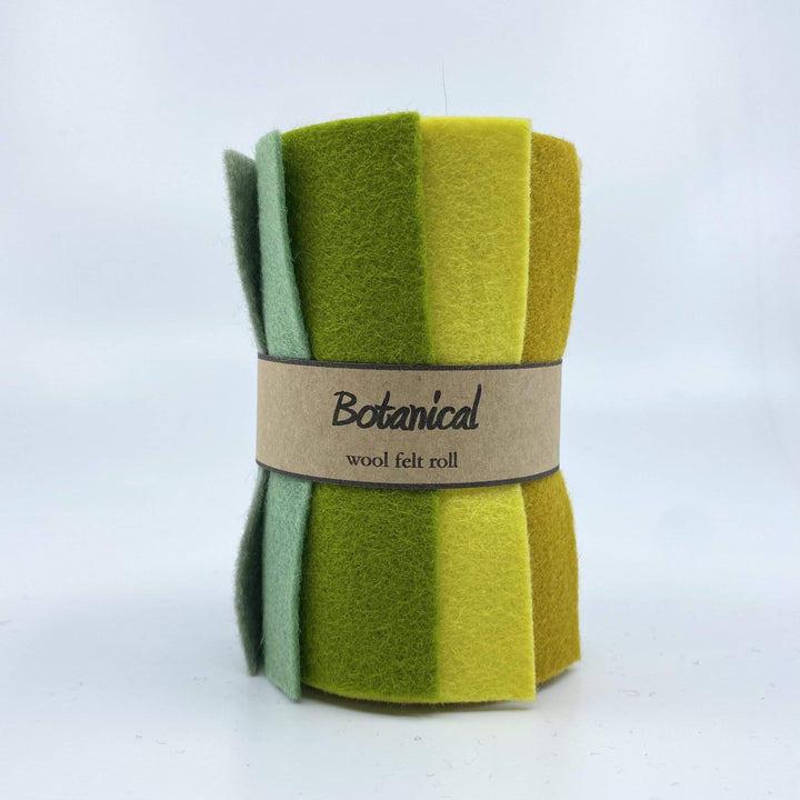 Wool Felt Roll ~ Botanical