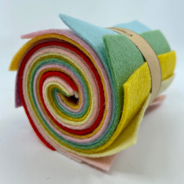 Wool Felt Roll - Candy Hearts