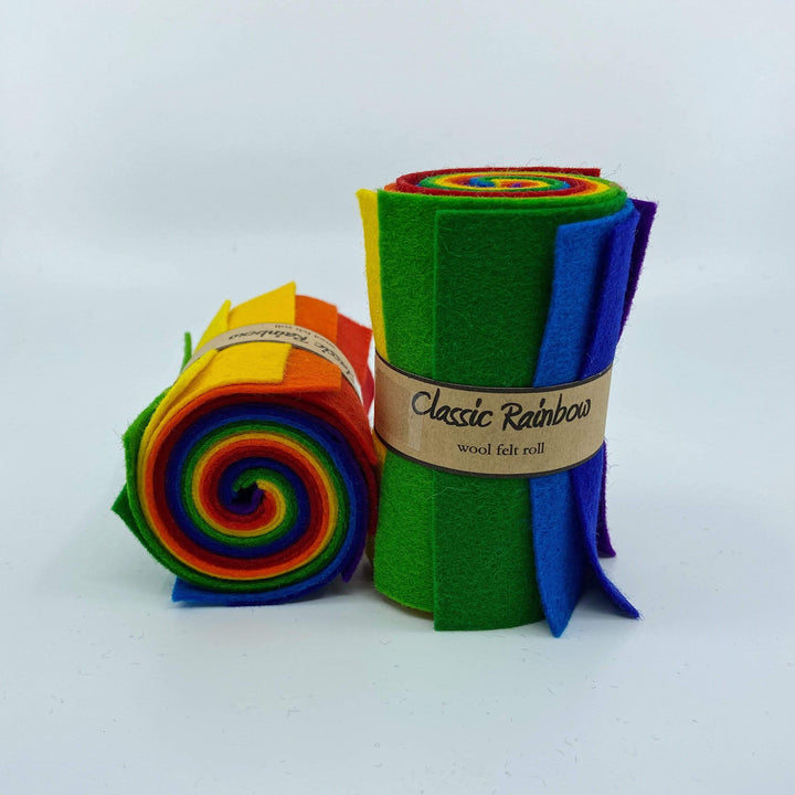 Wool Felt Roll ~ Classic Rainbow