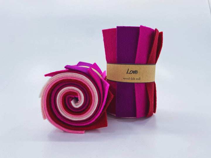 Wool Felt Roll ~ Love