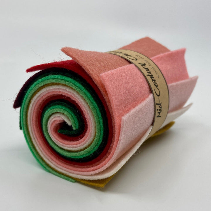 Wool Felt Roll ~ Mid Century Christmas