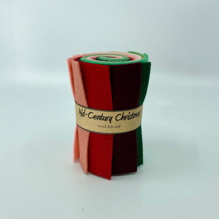 Wool Felt Roll ~ Mid Century Christmas