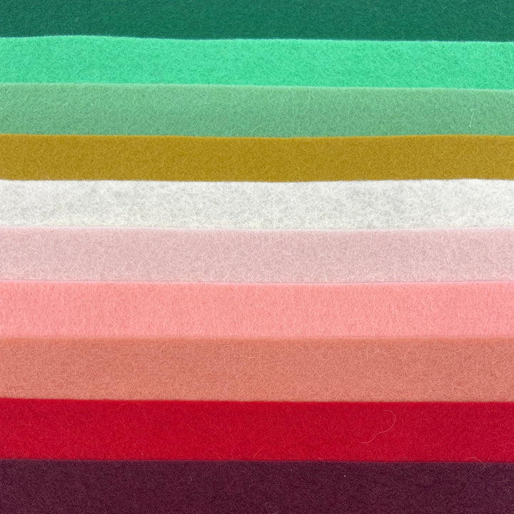 Wool Felt Roll ~ Mid Century Christmas
