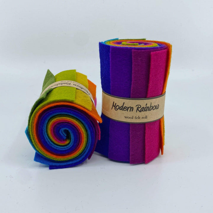 Wool Felt Roll ~ Modern Rainbow