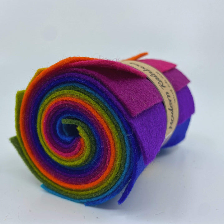 Wool Felt Roll ~ Modern Rainbow