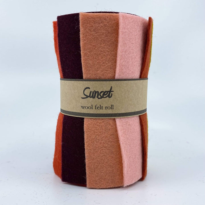 Wool Felt Roll ~ Sunset