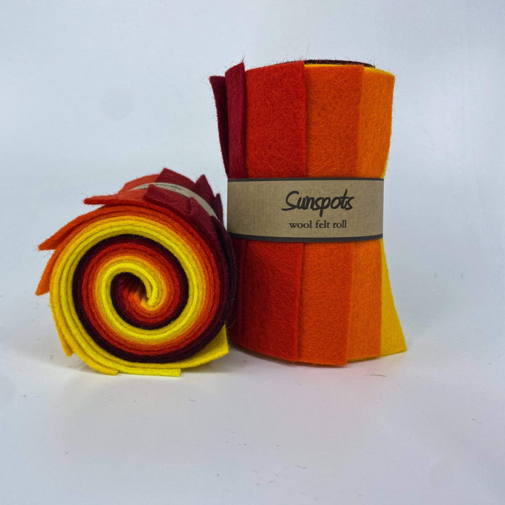 Wool Felt Roll ~ Sunspots