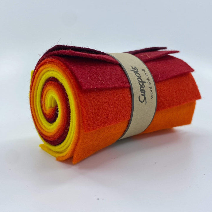 Wool Felt Roll ~ Sunspots