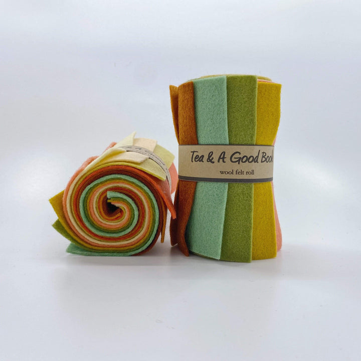 Wool Felt Roll ~ Tea and a Good Book