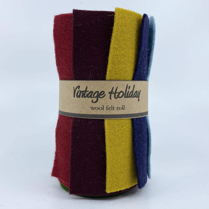 Wool Felt Roll ~ Vintage Holiday