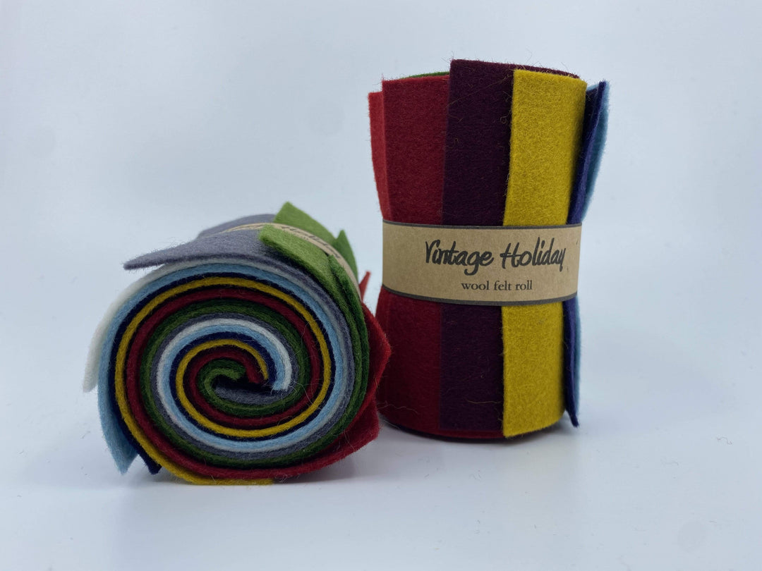 Wool Felt Roll ~ Vintage Holiday