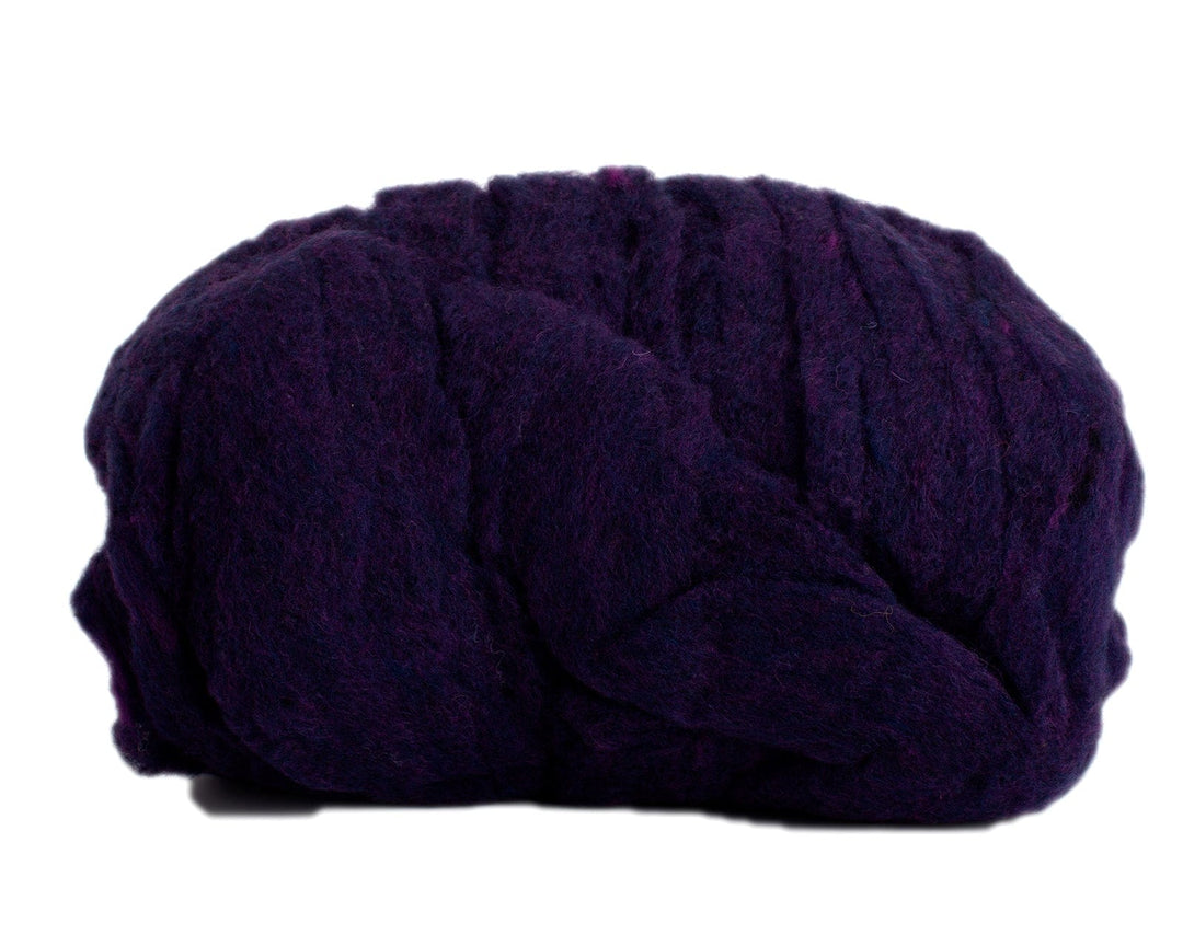 Wool Roving in Aubergine