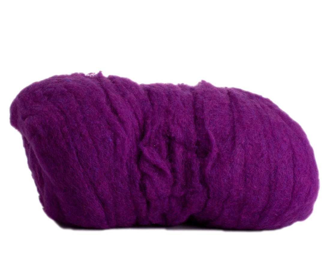 Wool Roving in Plum