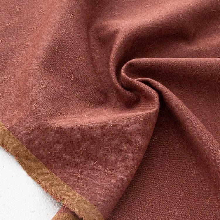 Woven X in Black Cherry - Sprout Woven - Fableism