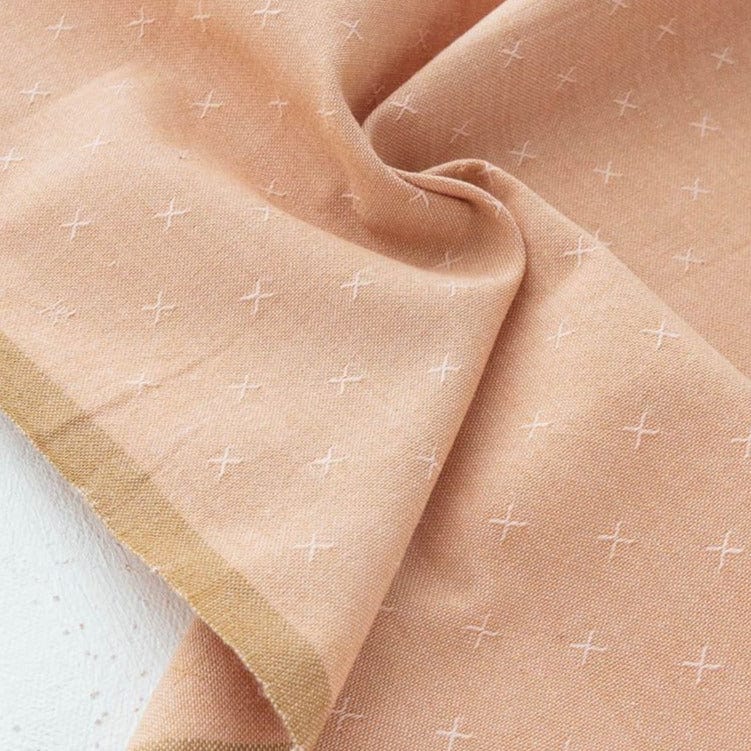 Woven X in Pink Sand - Sprout Woven - Fableism