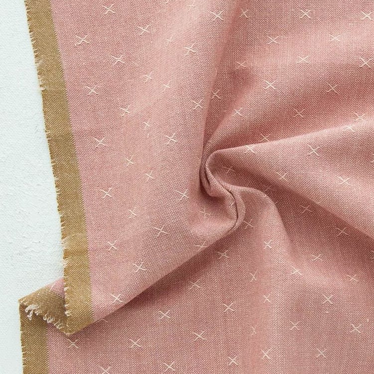 Woven X in Wild Rose - Sprout Woven - Fableism