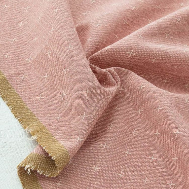 Woven X in Wild Rose - Sprout Woven - Fableism