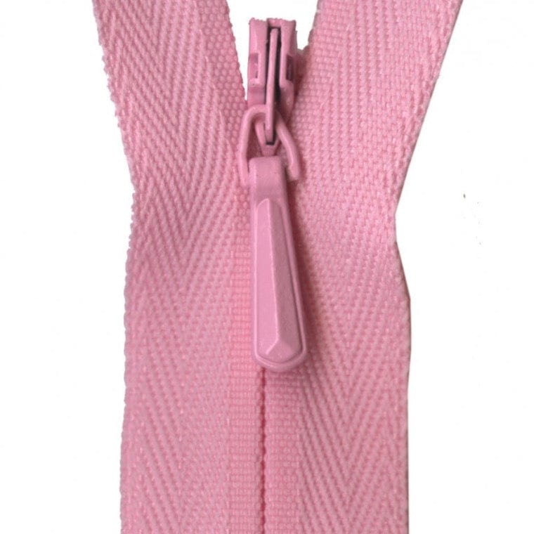 YKK Unique Invisible Zipper in Pink
