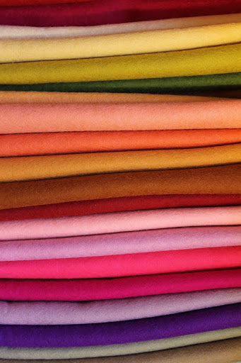 White 100% Wool Craft Felt Fabric WS01 - Colourful Felt