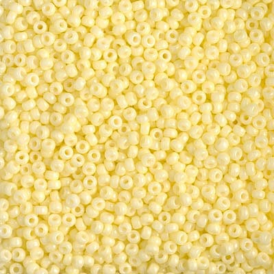 Default 11/0 - Miyuki Seed Beads - Duracoat Dyed Opaque - Light Lemon Ice - 11-4451