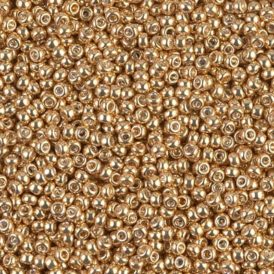 Default 11/0 - Miyuki Seed Beads - Galvanized Metallic - Gold - 11-1052