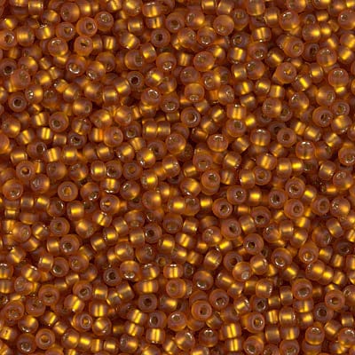 Default 11/0 - Miyuki Seed Beads - Matte Silverlined - Topaz - 11-2422F