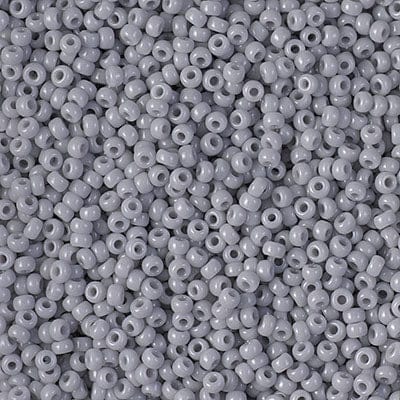 Default 11/0 - Miyuki Seed Beads - Opaque Solid - Cement Gray - 11-498
