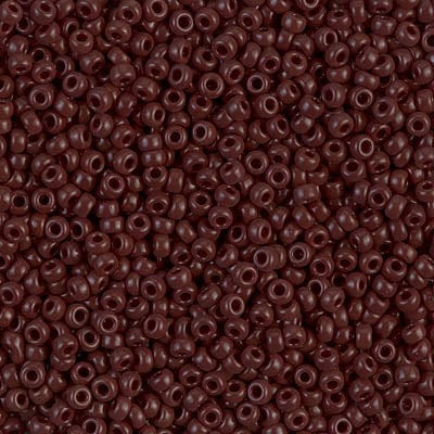 Default 11/0 - Miyuki Seed Beads - Opaque Solid - Chocolate - 11-409