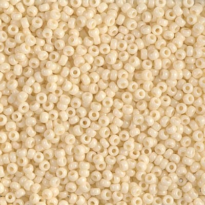 Default 11/0 - Miyuki Seed Beads - Opaque Solid - Dark Cream - 11-492