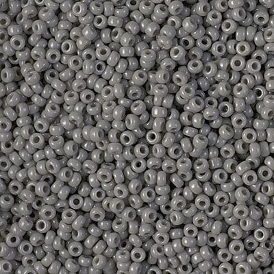 Default 11/0 - Miyuki Seed Beads - Opaque Solid - Falcon Gray - 11-499