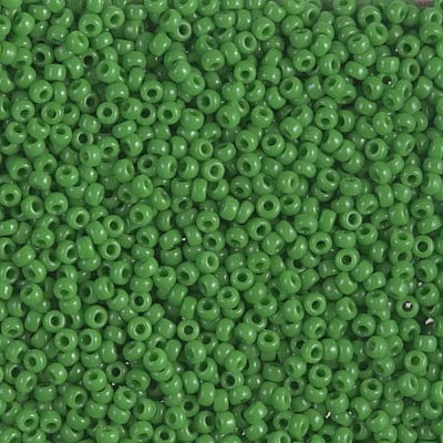 Default 11/0 - Miyuki Seed Beads - Opaque Solid - Green - 11-411