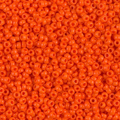 Default 11/0 - Miyuki Seed Beads - Opaque Solid - Orange - 11-406