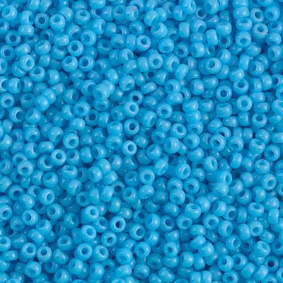 Default 11/0 - Miyuki Seed Beads - Opaque Solid - Turquoise Blue - 11-413