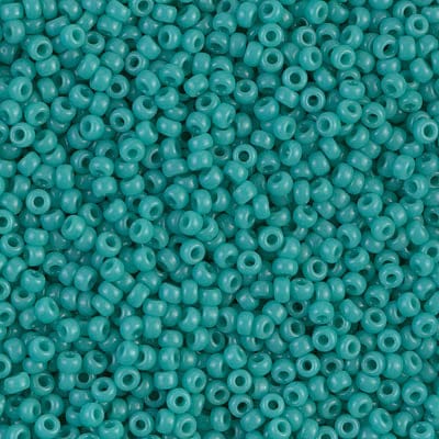 Default 11/0 - Miyuki Seed Beads - Opaque Solid - Turquoise Green - 11-412