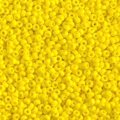 Default 11/0 - Miyuki Seed Beads - Opaque Solid - Yellow - 11-404