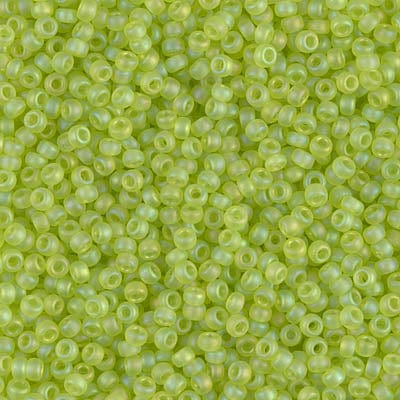 Default 11/0 - Miyuki Seed Beads - Transparent Matte AB - Chartreuse - 11-143FR