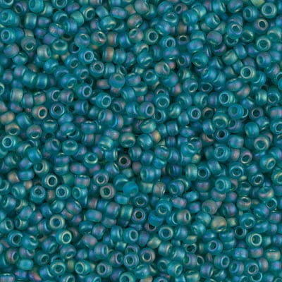 Default 11/0 - Miyuki Seed Beads - Transparent Matte AB - Teal - 11-2405FR