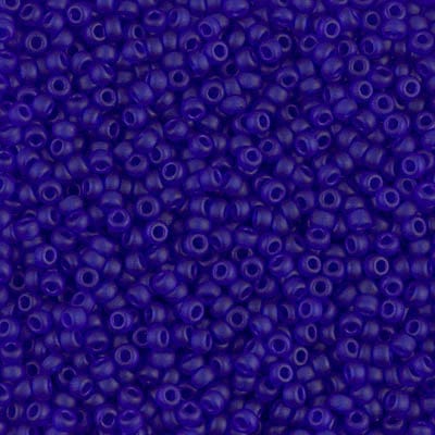 Default 11/0 - Miyuki Seed Beads - Transparent Matte - Cobalt - 11-151F