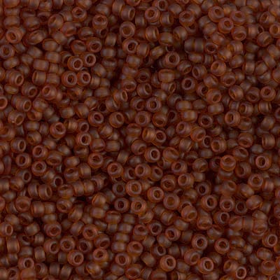 Default 11/0 - Miyuki Seed Beads - Transparent Matte - Dark Topaz - 11-134F
