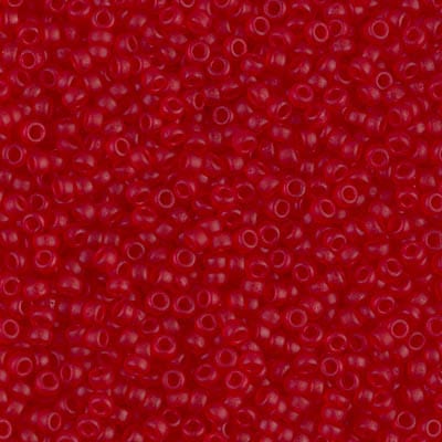 Default 11/0 - Miyuki Seed Beads - Transparent Matte - Ruby - 11-141F